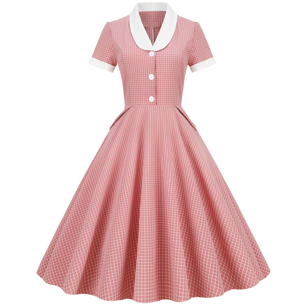 1950s Cape Collar Vintage  Dresses Retro Rockabilly  Cocktail Party Dress